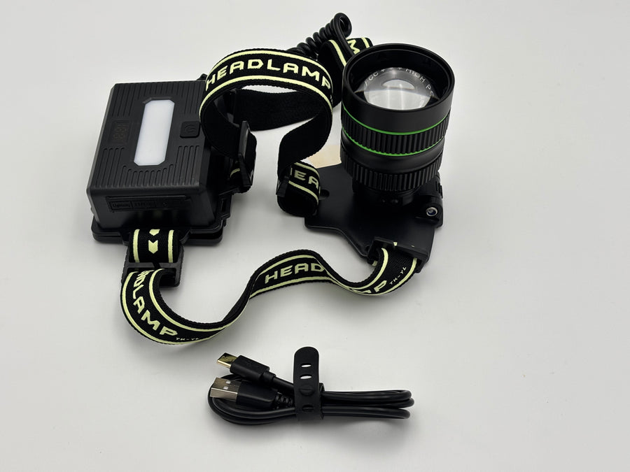 Kraftig Pandelampe 10.000 Lumen – Sensor & Powerbank